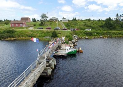 Tor Bay Acadien Society - 2016 Festival Savalette: Nervous Spectators viewing the tense duck race
