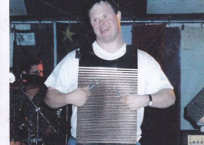Tor Bay Acadien Society - Ian Pellerin makes his debut as a washboard player
