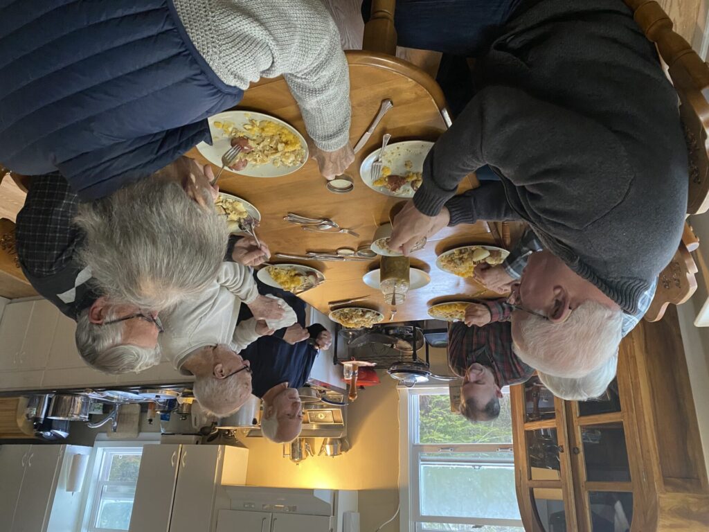 un repas au chalet à Jude